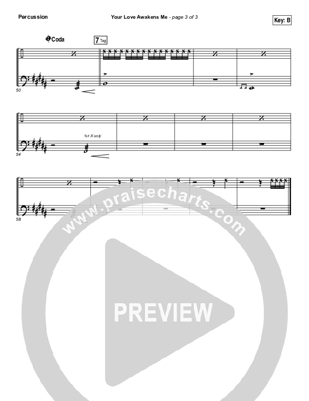 Your Love Awakens Me Percussion (Phil Wickham)