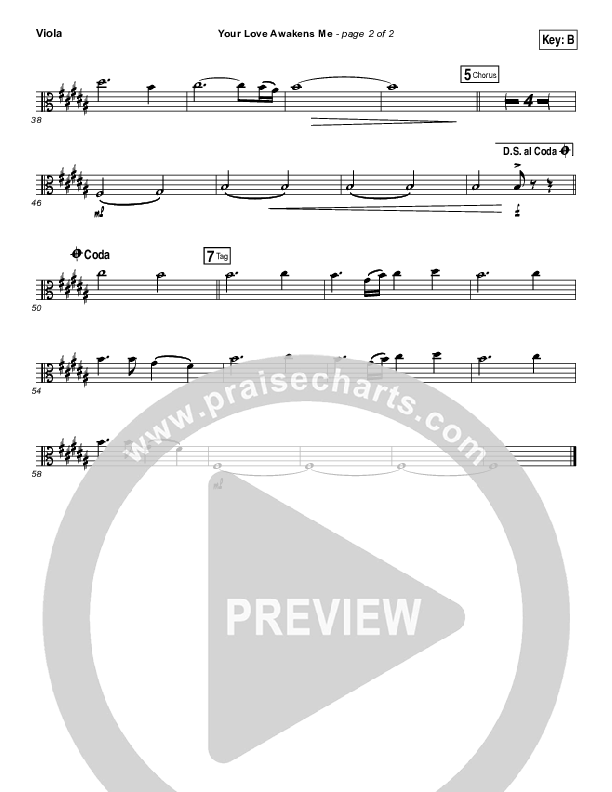 Your Love Awakens Me Viola (Phil Wickham)