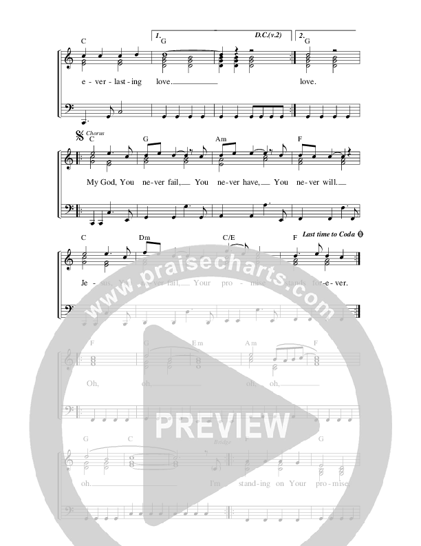 Your Promise Stands Lead Sheet (Covenant Worship)