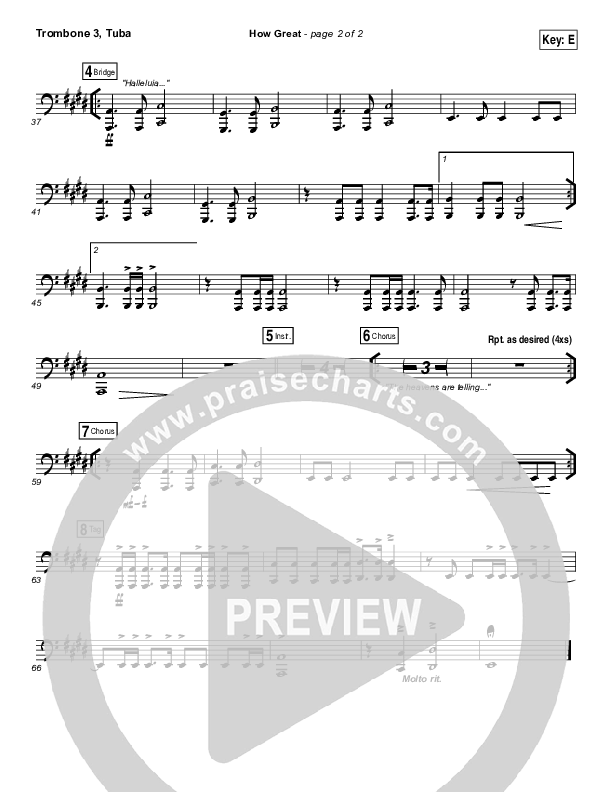 How Great Trombone 3/Tuba (Covenant Worship)
