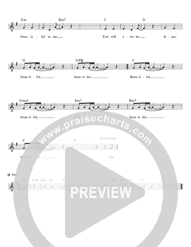 Beautiful Lead Sheet (Covenant Worship)