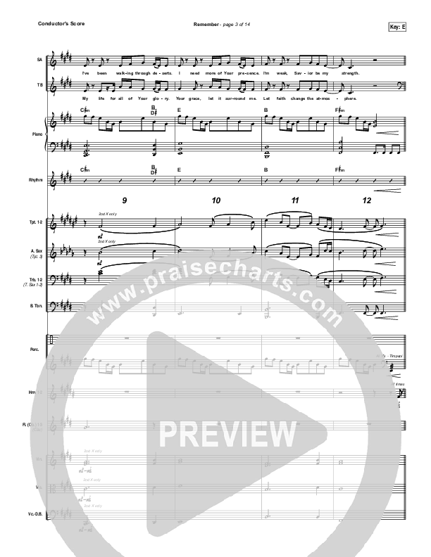 Remember Conductor's Score (Brett Younker / Melodie Malone / Passion)