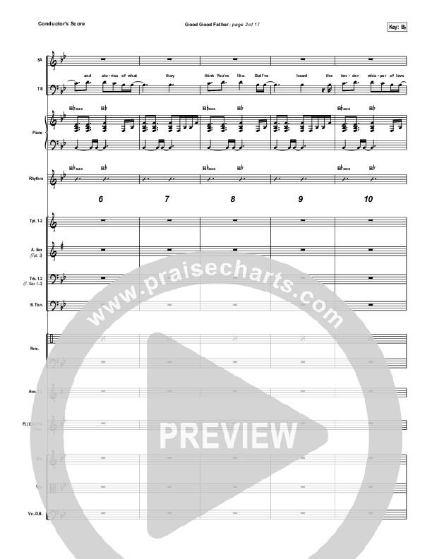 Good Good Father (Choral Anthem SATB) Conductor's Score (Housefires / NextGen Worship / Arr. Richard Kingsmore)