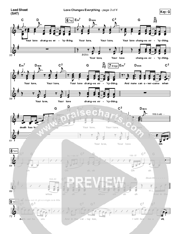 Love Changes Everything Lead Sheet (SAT) (Jake Espy)