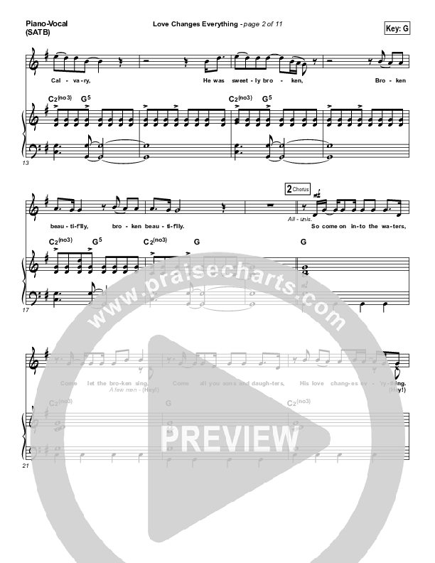 Love Changes Everything Piano/Vocal Pack (Jake Espy)