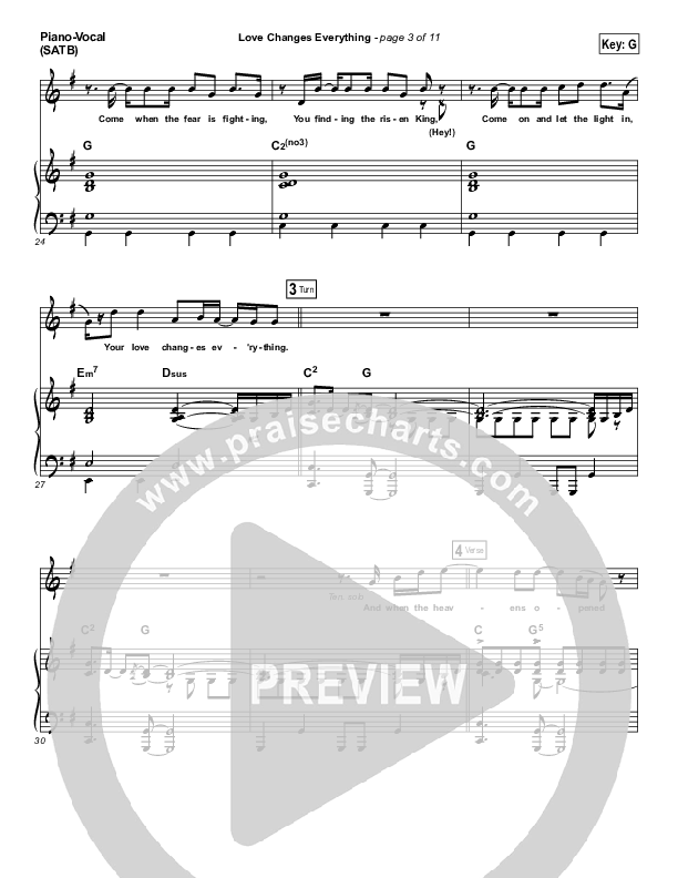 Love Changes Everything Piano/Vocal Pack (Jake Espy)