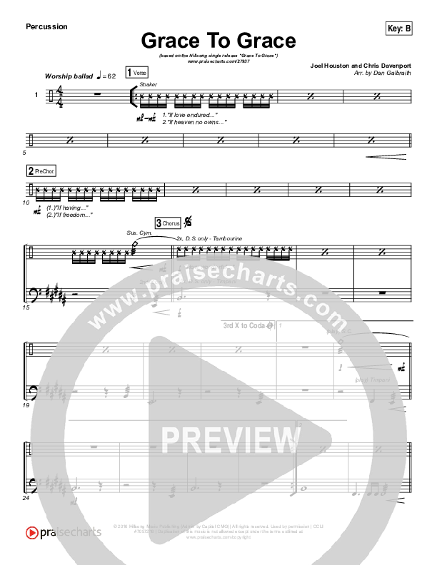 Grace To Grace Percussion (Hillsong Worship)