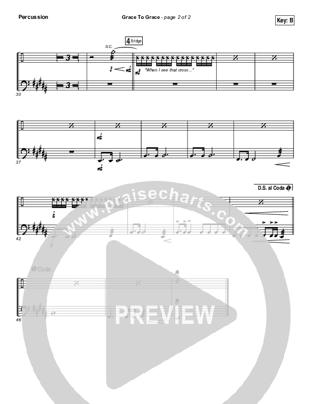 Grace To Grace Percussion (Hillsong Worship)