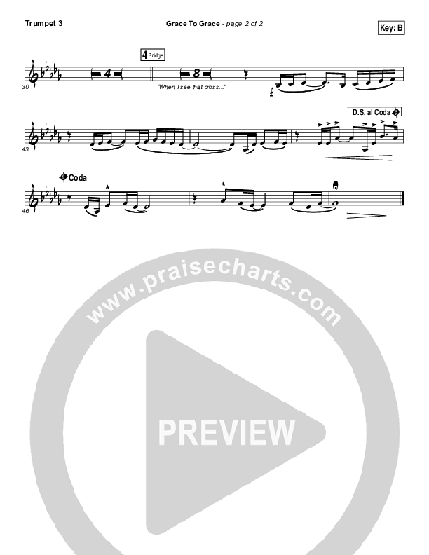 Grace To Grace Trumpet 3 (Hillsong Worship)