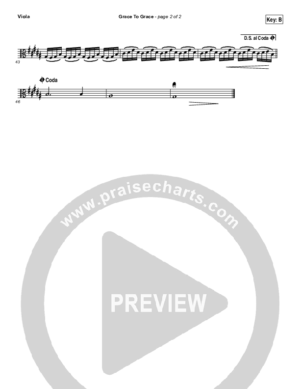 Grace To Grace Viola (Hillsong Worship)