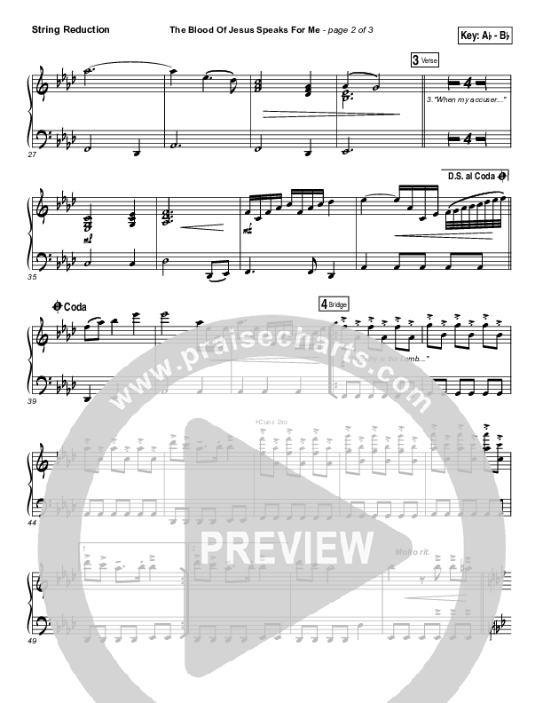 The Blood Of Jesus Speaks For Me String Pack (Travis Cottrell)