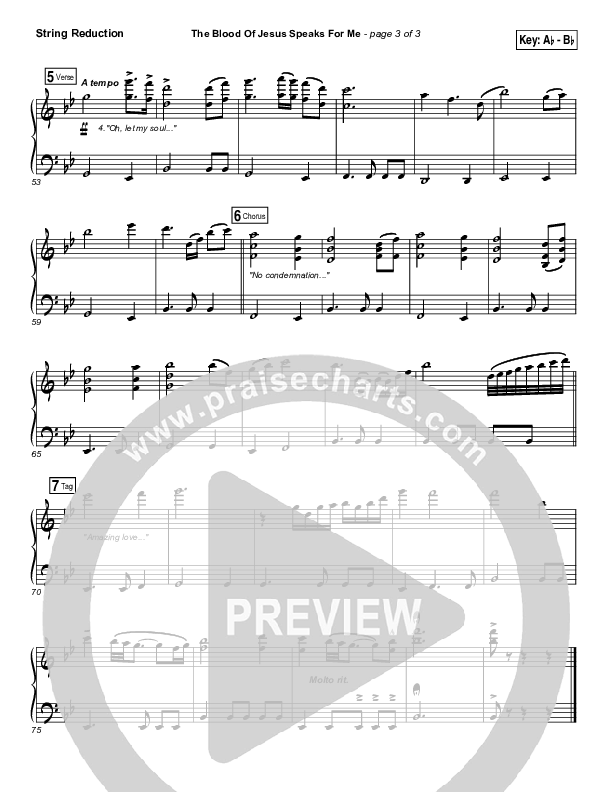 The Blood Of Jesus Speaks For Me String Pack (Travis Cottrell)