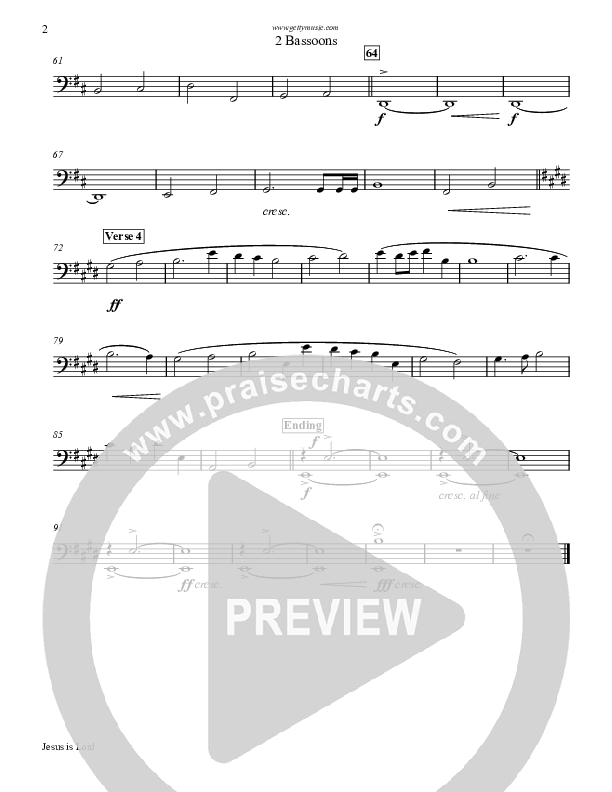 Jesus Is Lord Bassoon 1/2 (Keith & Kristyn Getty)