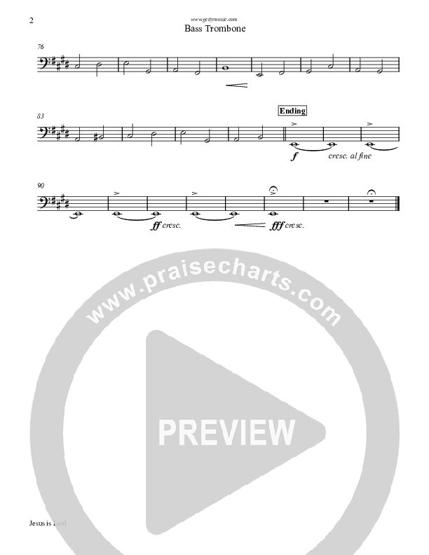 Jesus Is Lord Bass Trombone (Keith & Kristyn Getty)