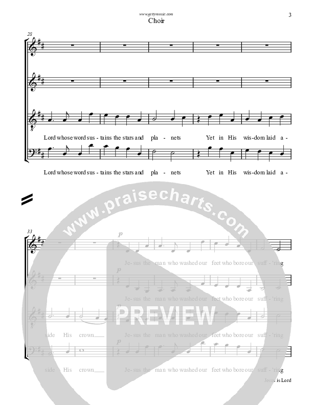 Jesus Is Lord Choir Vocals (SATB) (Keith & Kristyn Getty)