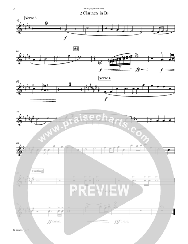 Jesus Is Lord Clarinet 1/2 (Keith & Kristyn Getty)