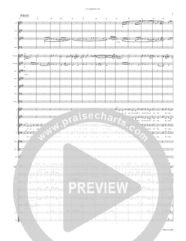 Jesus Is Lord Conductor's Score (Keith & Kristyn Getty)