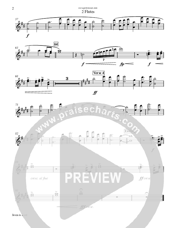 Jesus Is Lord Flute 1/2 (Keith & Kristyn Getty)