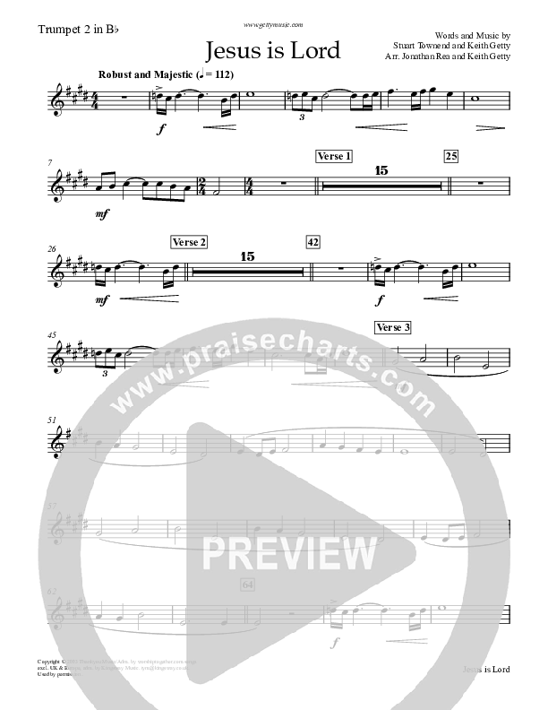 Jesus Is Lord Trumpet 2 (Keith & Kristyn Getty)