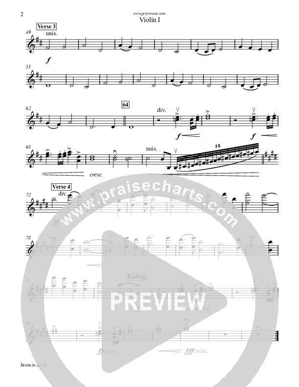 Jesus Is Lord Violin 1 (Keith & Kristyn Getty)
