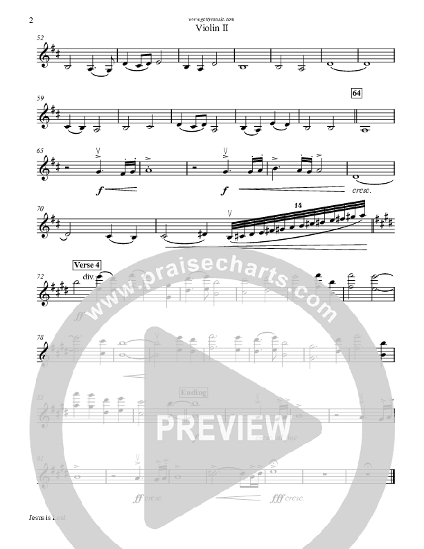 Jesus Is Lord Violin 2 (Keith & Kristyn Getty)