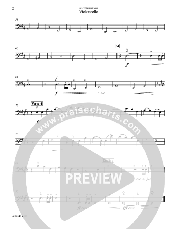 Jesus Is Lord Violincello (Keith & Kristyn Getty)