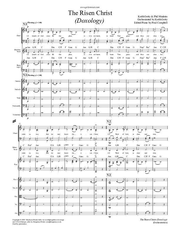 O Breath Of God (The Risen Christ) Conductor's Score (Keith & Kristyn Getty)