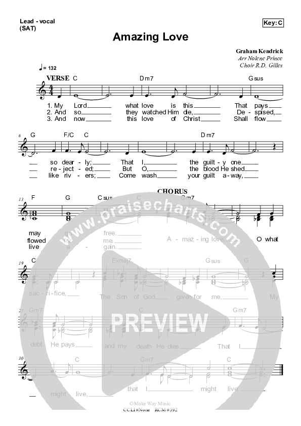 Amazing Grace Piano/Vocal & Lead (Dennis Prince / Nolene Prince)