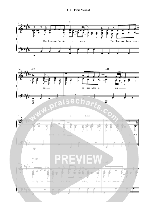 Jesus Messiah Piano/Vocal (Dennis Prince / Nolene Prince)