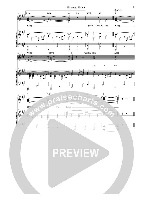 No Other Name Piano/Vocal (SAT) (Dennis Prince / Nolene Prince)