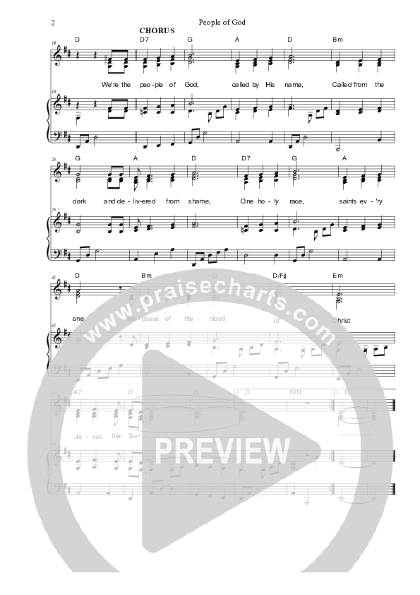 People Of God Piano/Vocal (SAT) (Dennis Prince / Nolene Prince)