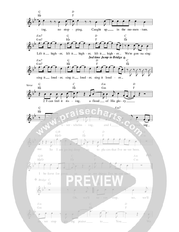 Momentum Lead Sheet (Planetshakers)