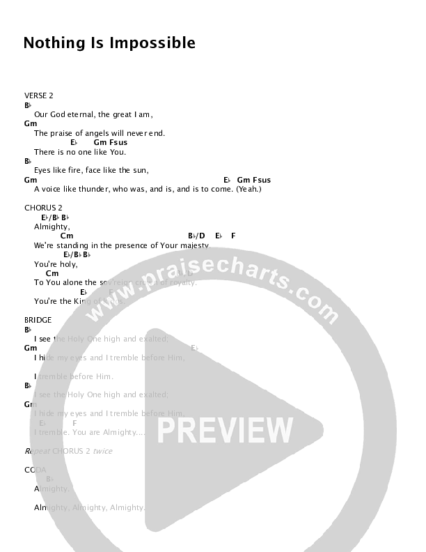 Nothing Is Impossible Chords PDF Planetshakers PraiseCharts nothing-is-impossible-chords-pdf-planetshakers-praisecharts