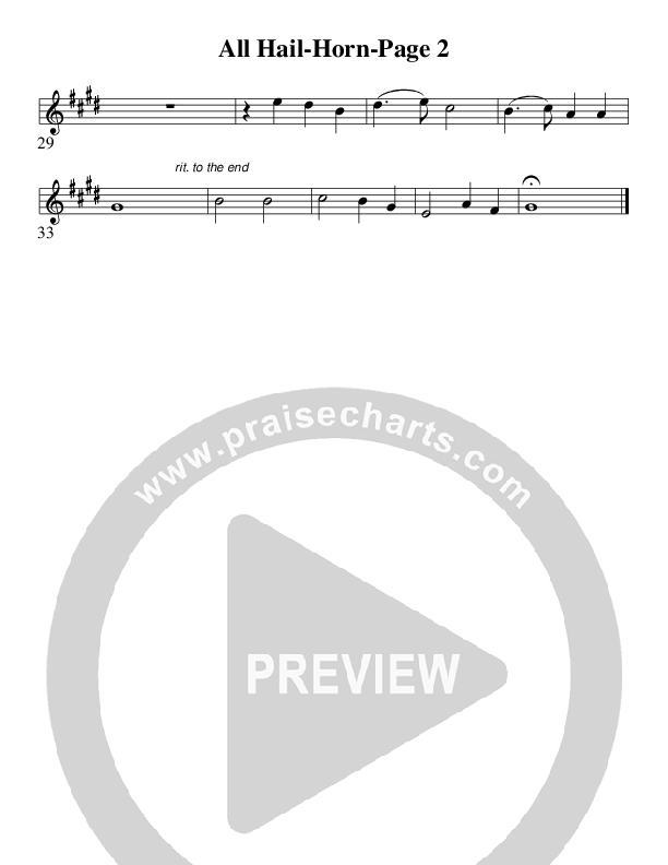 All Hail The Power Of Jesus Name (Coronation) (Instrumental) French Horn (AnderKamp Music)