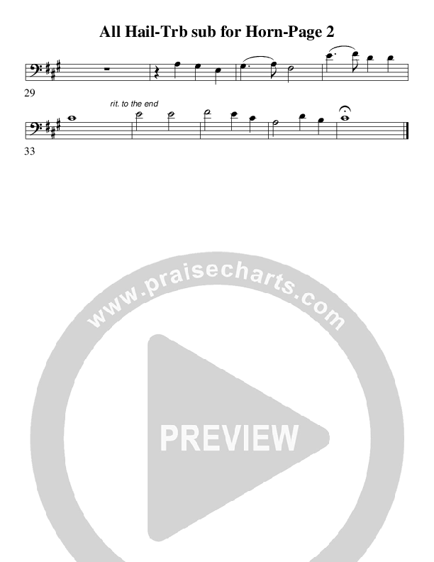 All Hail The Power Of Jesus Name (Coronation) (Instrumental) Trombone 2 (AnderKamp Music)