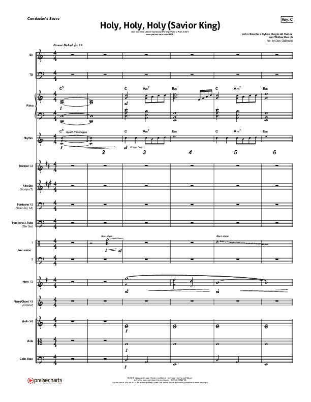 Holy Holy Holy (Savior King) Orchestration (Gateway Worship / Kari Jobe)