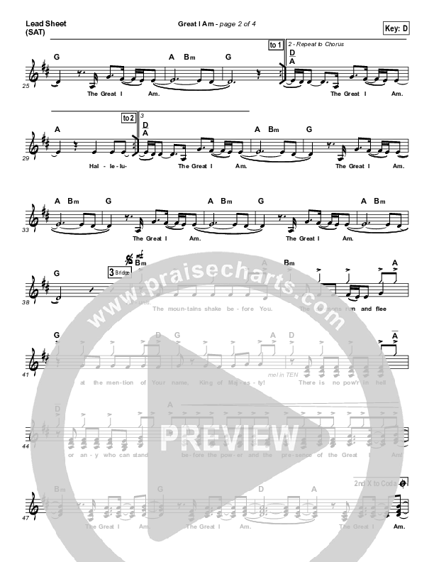 Great I Am Lead (SAT) (LaRue Howard)