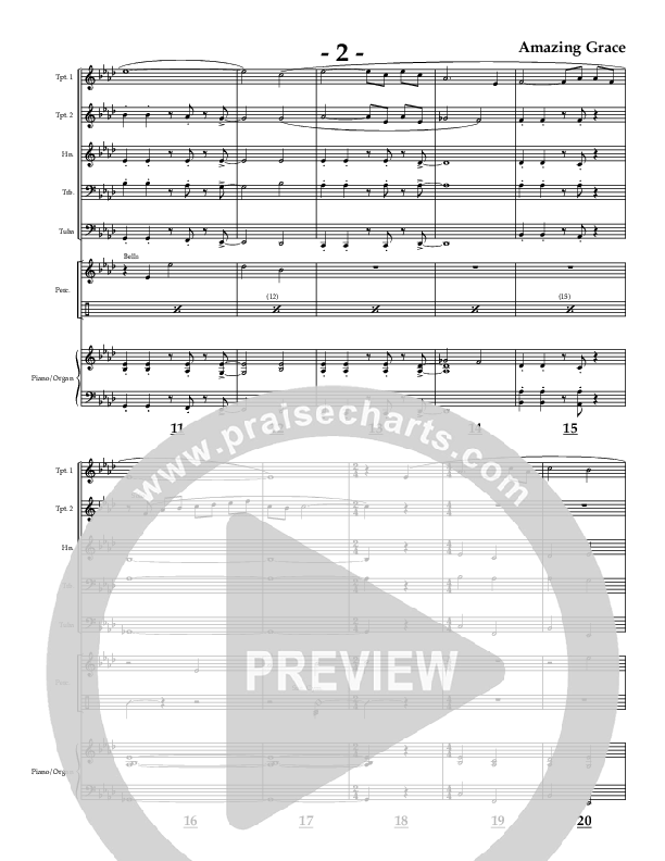 Amazing Grace (Instrumental) Conductor's Score (AnderKamp Music)