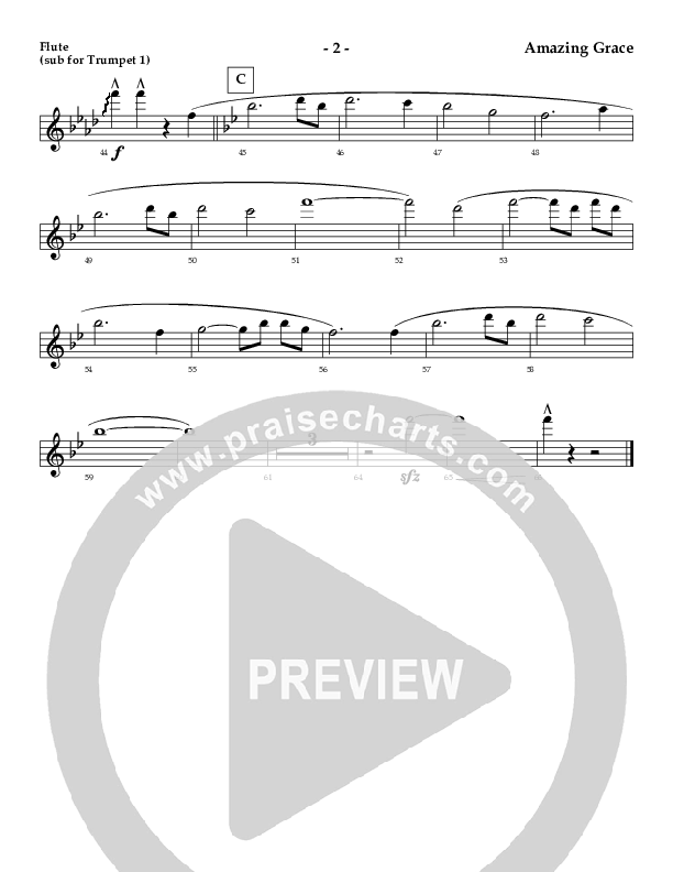 Amazing Grace (Instrumental) Substitute Parts (AnderKamp Music)