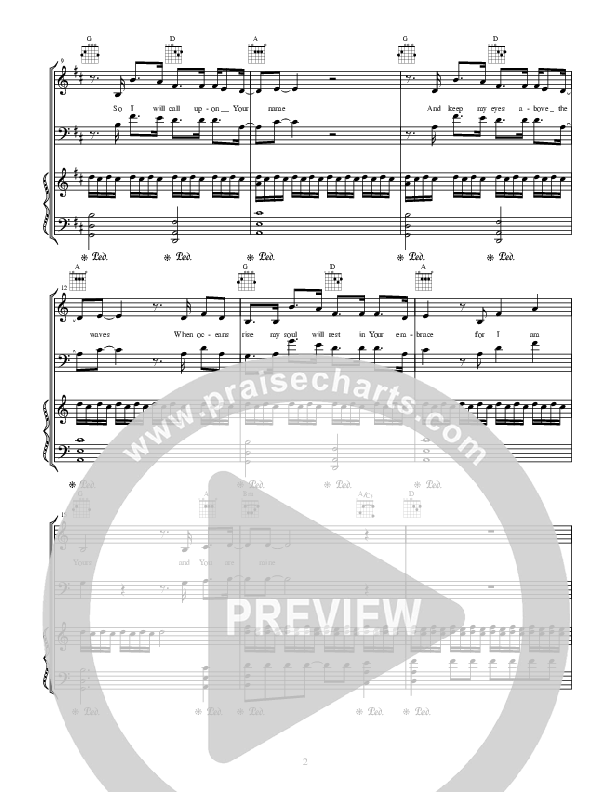 Oceans (Where Feet May Fail) Piano/Vocal (Tommee Profitt & Brooke Griffith)