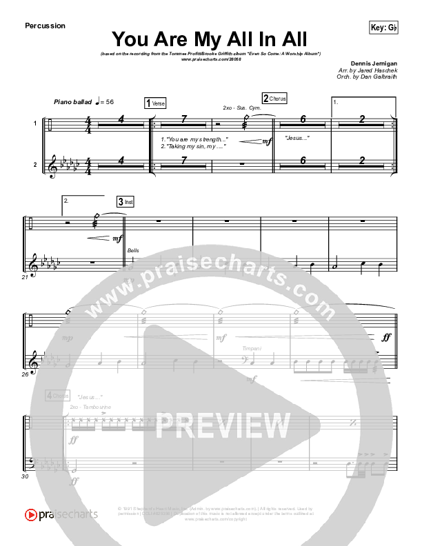 You Are My All In All Percussion (Tommee Profitt & Brooke Griffith)