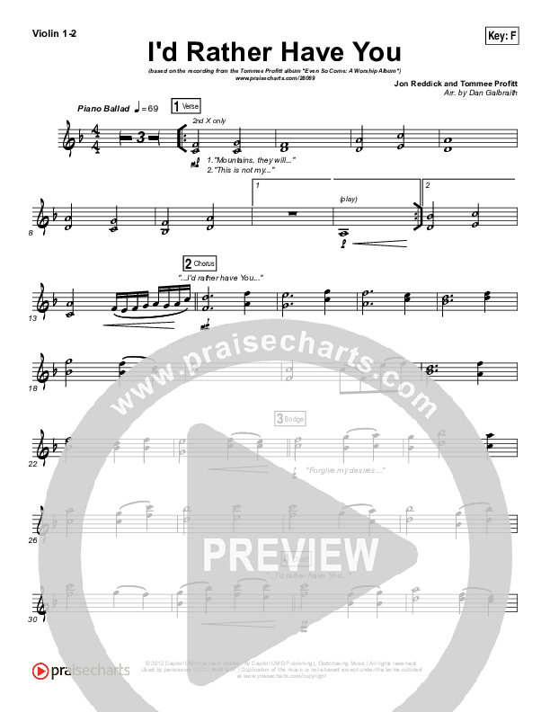 I'd Rather Have You String Pack (Tommee Profitt & Brooke Griffith)