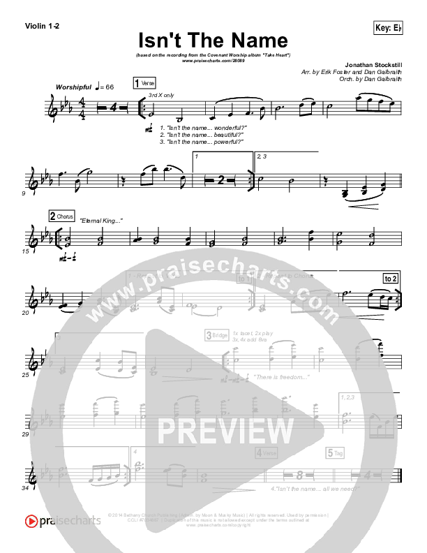 Isn't The Name String Pack (Covenant Worship)