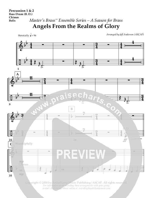 Angels From The Realms of Glory (Instrumental) Percussion ()