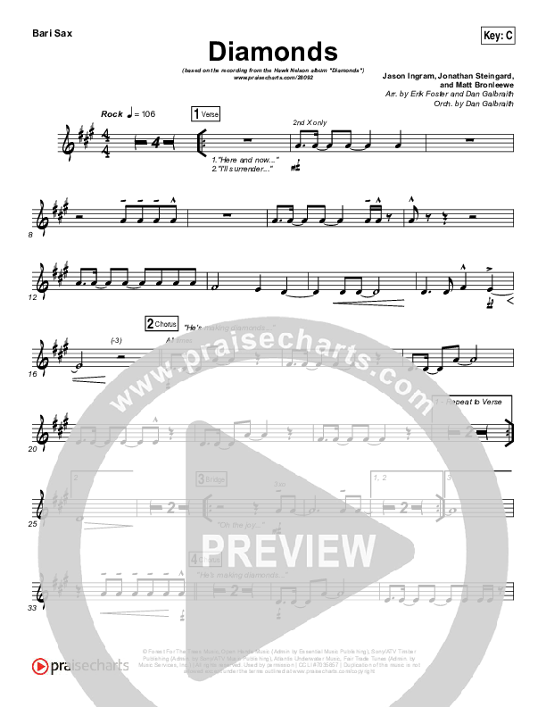 Diamonds Bari Sax (Hawk Nelson)