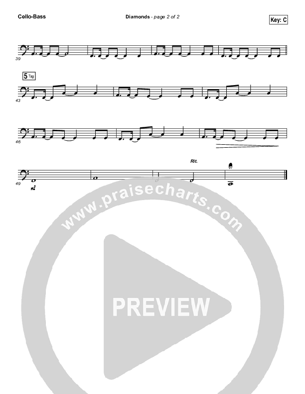 Diamonds Cello/Bass (Hawk Nelson)