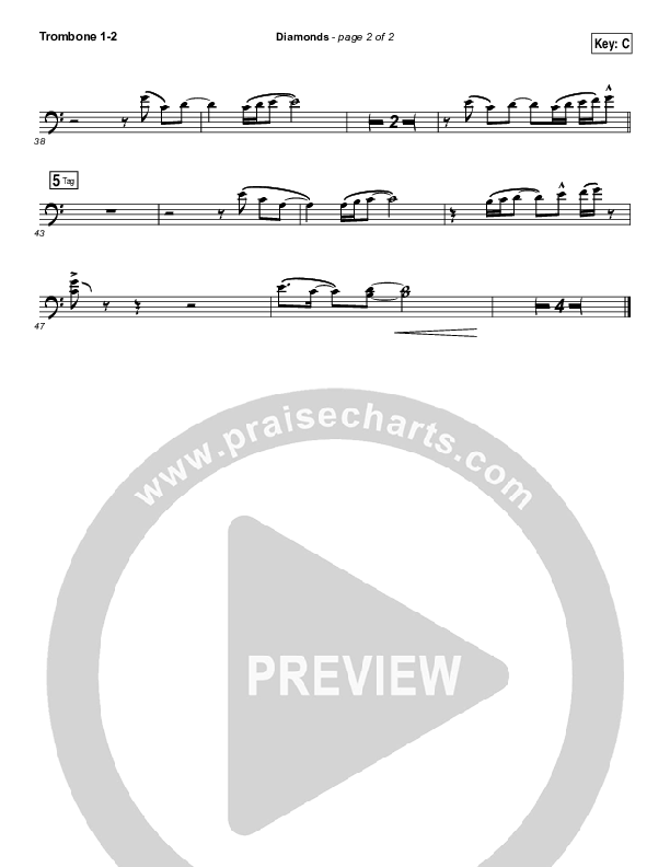 Diamonds Trombone 1/2 (Hawk Nelson)