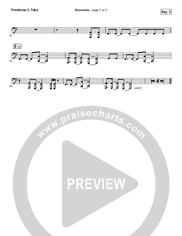 Diamonds Trombone 3/Tuba (Hawk Nelson)