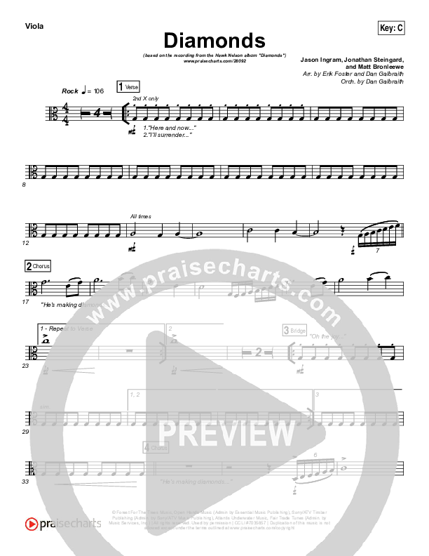 Diamonds Viola (Hawk Nelson)