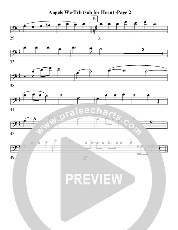 Angels We Have Heard On High (Instrumental) Trombone 2 (AnderKamp Music)